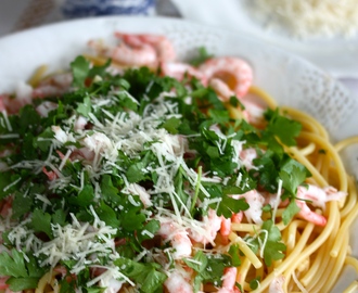 Bernte’s Shrimp Pasta (w. Homemade Fish stock) – Bernte’s Räkpasta (med Hemgjord Fiskbuljong)