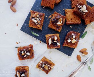 Vegan Gluten Free Caramel Almond Cake with Date Syrup