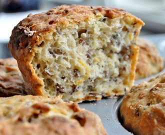 Glutenfria fröbröd i muffinsplåt