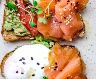 Smoked Salmon + Poached Eggs on Toast | Recipe | Smoked salmon recipes, Smoked salmon breakfast, Salmon breakfast