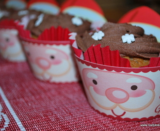 Pepparkaksmuffins med chokladfrosting