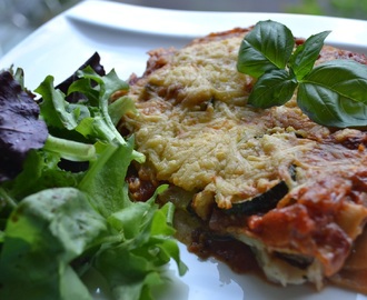 Veckans vegetariska: Vegetarisk lasagne med chevré