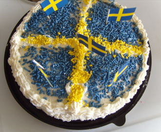 Sandras Sverige tårta