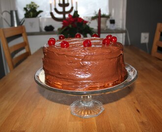 Layered chocolate cake