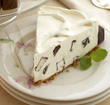Cheesecake med mintchoklad