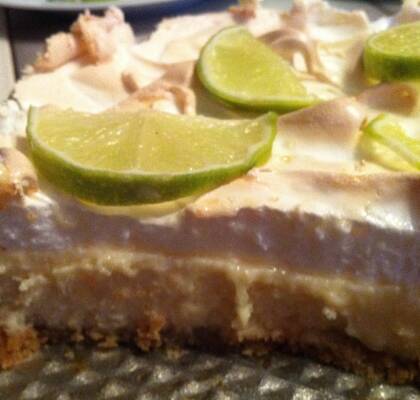 Key lime pie med maräng