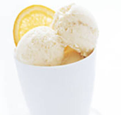Apelsin- och bananyoghurtglass