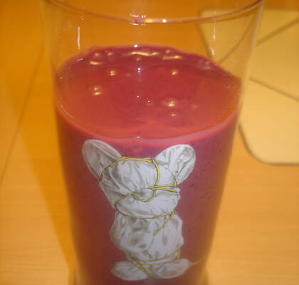 Banana blueberry smoothie