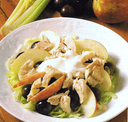 Kycklingsallad Waldorf