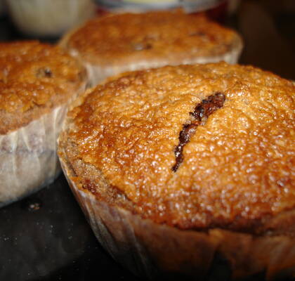 Chokladmuffins med chokladsås