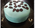 Sjokoladekake med Marsmallowfondant