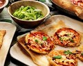 Minipizza calzonemed strimlad skinka
