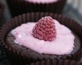 Saftiga cupcakes – choklad och hallon