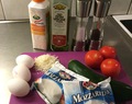 Italiensk tomat- och zucchinipaj