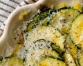 Zucchinisallad med citron och parmesan