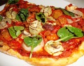 Glutenfri pizzabotten med xantangummi