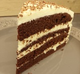 vit choklad ganache på tårta