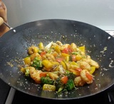 wok med rejer