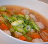 thailändsk grön curry soppa