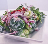 sallad broccoli och rödlök