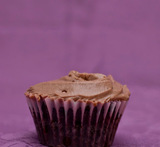 chokoladecupcakes med nutella frosting