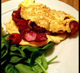ägg och bacon omelett