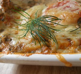 lasagne med räkor och spenat