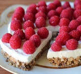cheesecake chokolade hindbær