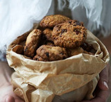 cookies med kokos og chokolade