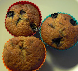 glutenfri muffins med blåbær
