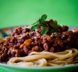 nyttig spagetti och köttfärssås