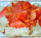 pasta med skaldjur tomatsås