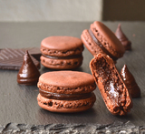 chokolade ganache macarons