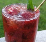 jordgubbspure till drinkar