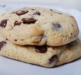 seige cookies med sjokoladebiter