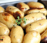 bakte amandine poteter oppskrift