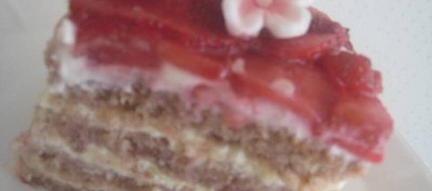 Strawberry cake med mascarpone cream