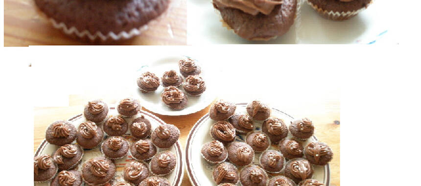 Otroligt goda och kladdiga choklad cupcakes!