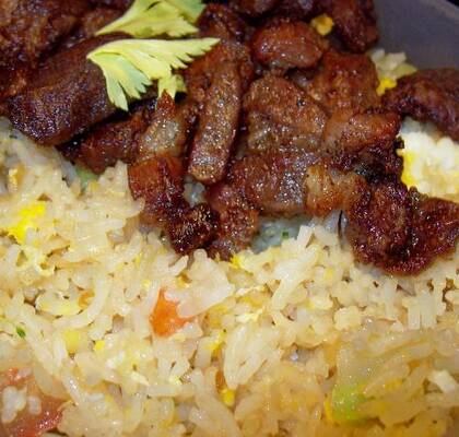 Steka ris med thai fläsk