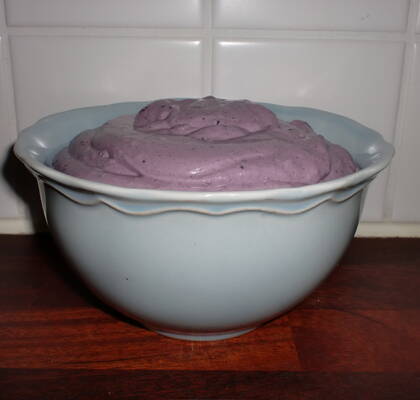Blueberry curd frosting