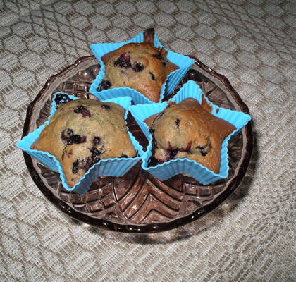 Blåbärsmuffins - muffins med blåbär, hallon eller andra bär