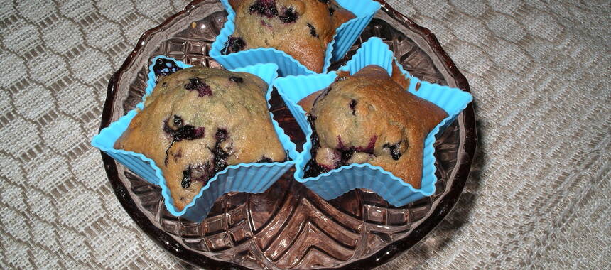 Blåbärsmuffins - muffins med blåbär, hallon eller andra bär
