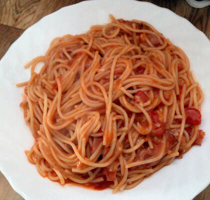 Spagetti American Diner style