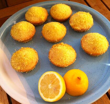 Citronkakor med lemon curd