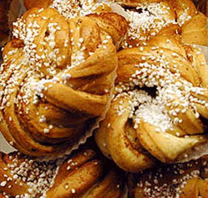 Kanelbullar av dinkelmjöl