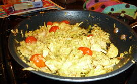 Kål- och kycklingröra med curry LCHF