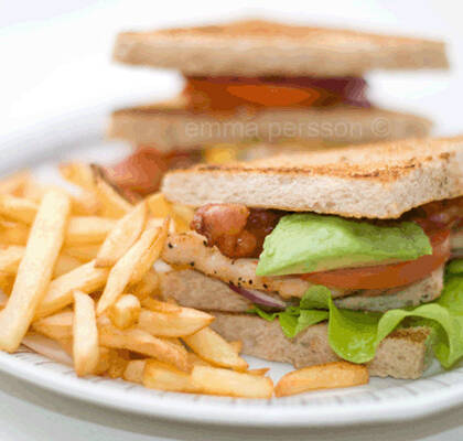 Club Sandwich med kycklingfilé