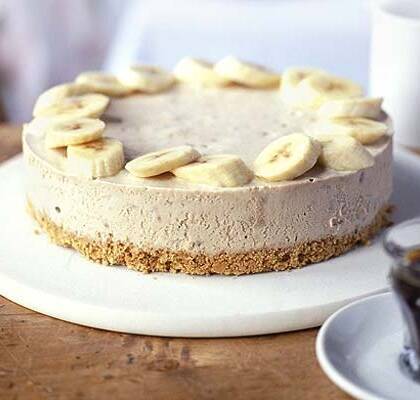 Frozen banana and peanuybutter cheesecake