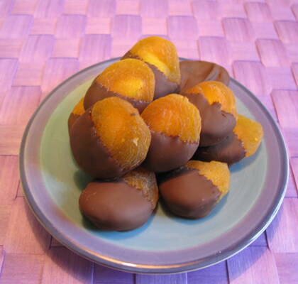 Chokladdoppade aprikoser