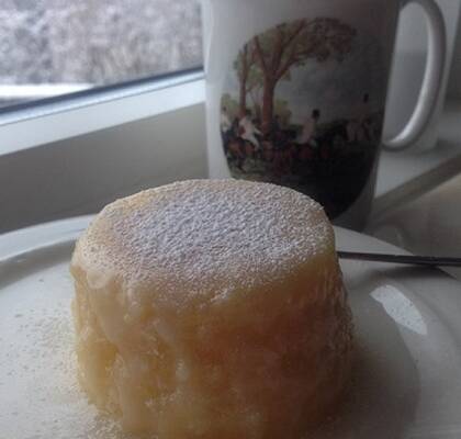 Vit kladdkaka med citrus / Muggkaka